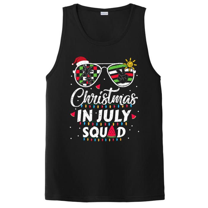 Christmas In July Squad Funny Summer Xmas PosiCharge Competitor Tank