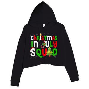 Christmas In July Squad Funny Summer Xmas Men Women Kids Crop Fleece Hoodie