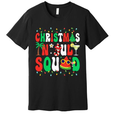 Christmas In July Squad Funny Summer Xmas Premium T-Shirt