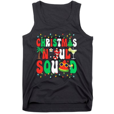 Christmas In July Squad Funny Summer Xmas Tank Top