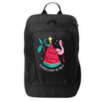 Christmas In July Watermelon Flamingo Xmas Tree Summer Gifts City Backpack