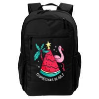 Christmas In July Watermelon Flamingo Xmas Tree Summer Gifts Daily Commute Backpack