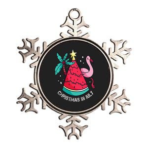 Christmas In July Watermelon Flamingo Xmas Tree Summer Gifts Metallic Star Ornament