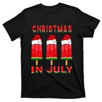 Christmas In July Watermelon Ice Pops Fun Christmas In July T-Shirt