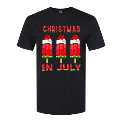 Christmas In July Watermelon Ice Pops Fun Christmas In July Softstyle CVC T-Shirt