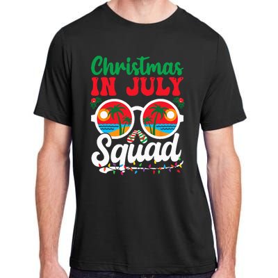 Christmas In July Squad Family Beach Vacation Summer Adult ChromaSoft Performance T-Shirt