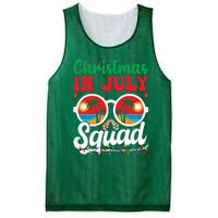 Christmas In July Squad Family Beach Vacation Summer Mesh Reversible Basketball Jersey Tank