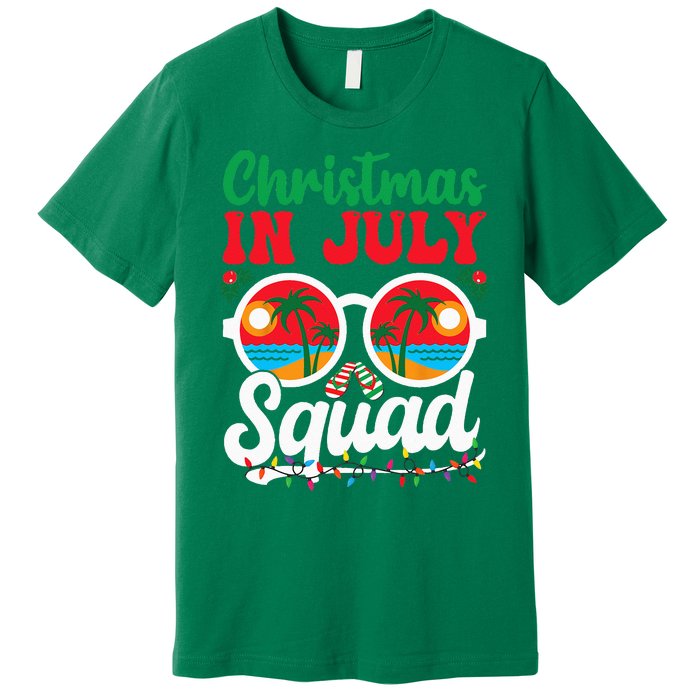 Christmas In July Squad Family Beach Vacation Summer Premium T-Shirt