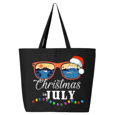 Christmas In July Funny Santa Summer Beach Vacation 25L Jumbo Tote