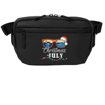 Christmas In July Funny Santa Summer Beach Vacation Crossbody Pack