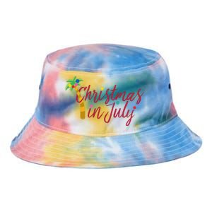 Christmas In July Palm Tree Tie Dye Newport Bucket Hat