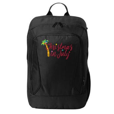 Christmas In July Palm Tree City Backpack