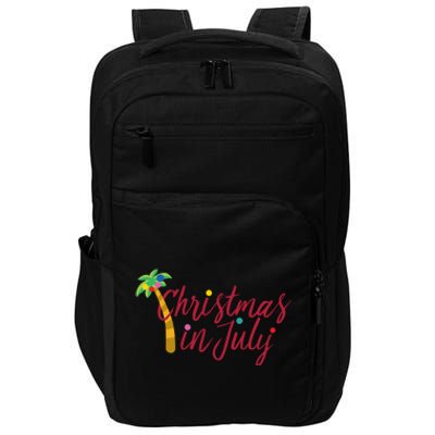 Christmas In July Palm Tree Impact Tech Backpack