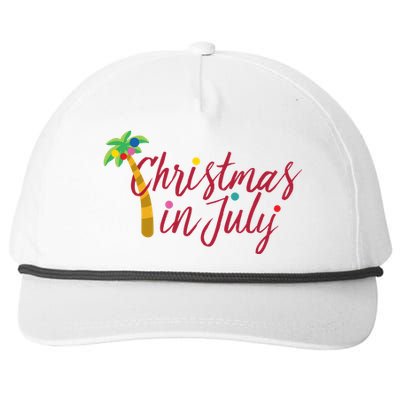 Christmas In July Palm Tree Snapback Five-Panel Rope Hat