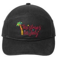 Christmas In July Palm Tree 7-Panel Snapback Hat