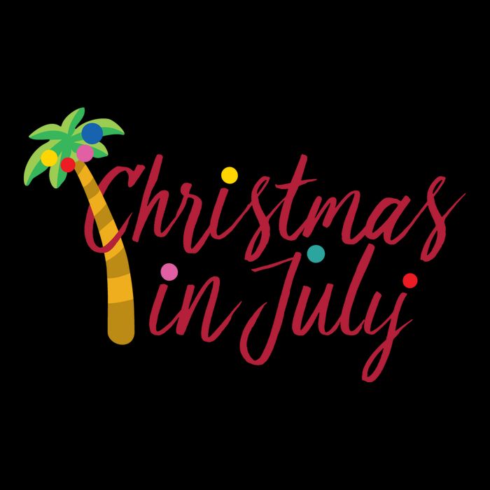 Christmas In July Palm Tree 7-Panel Snapback Hat