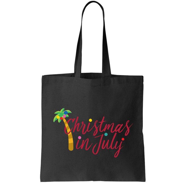 Christmas In July Palm Tree Bag