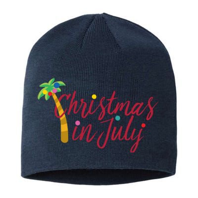 Christmas In July Palm Tree Sustainable Beanie