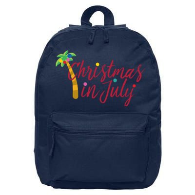 Christmas In July Palm Tree 16 in Basic Backpack