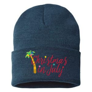 Christmas In July Palm Tree Sustainable Knit Beanie