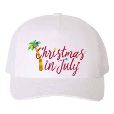 Christmas In July Palm Tree Yupoong Adult 5-Panel Trucker Hat