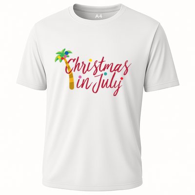 Christmas In July Palm Tree Performance Shirt