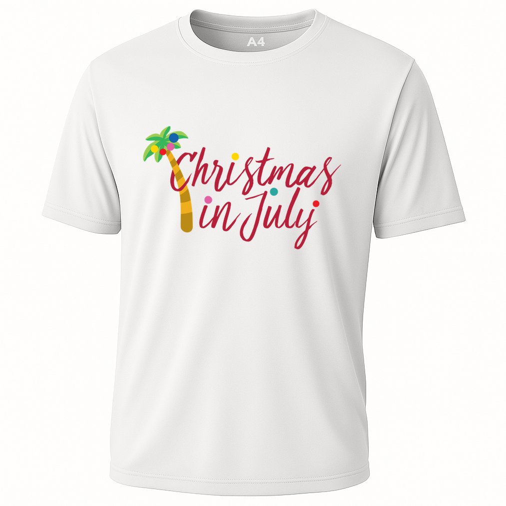 Christmas In July Palm Tree Performance Shirt