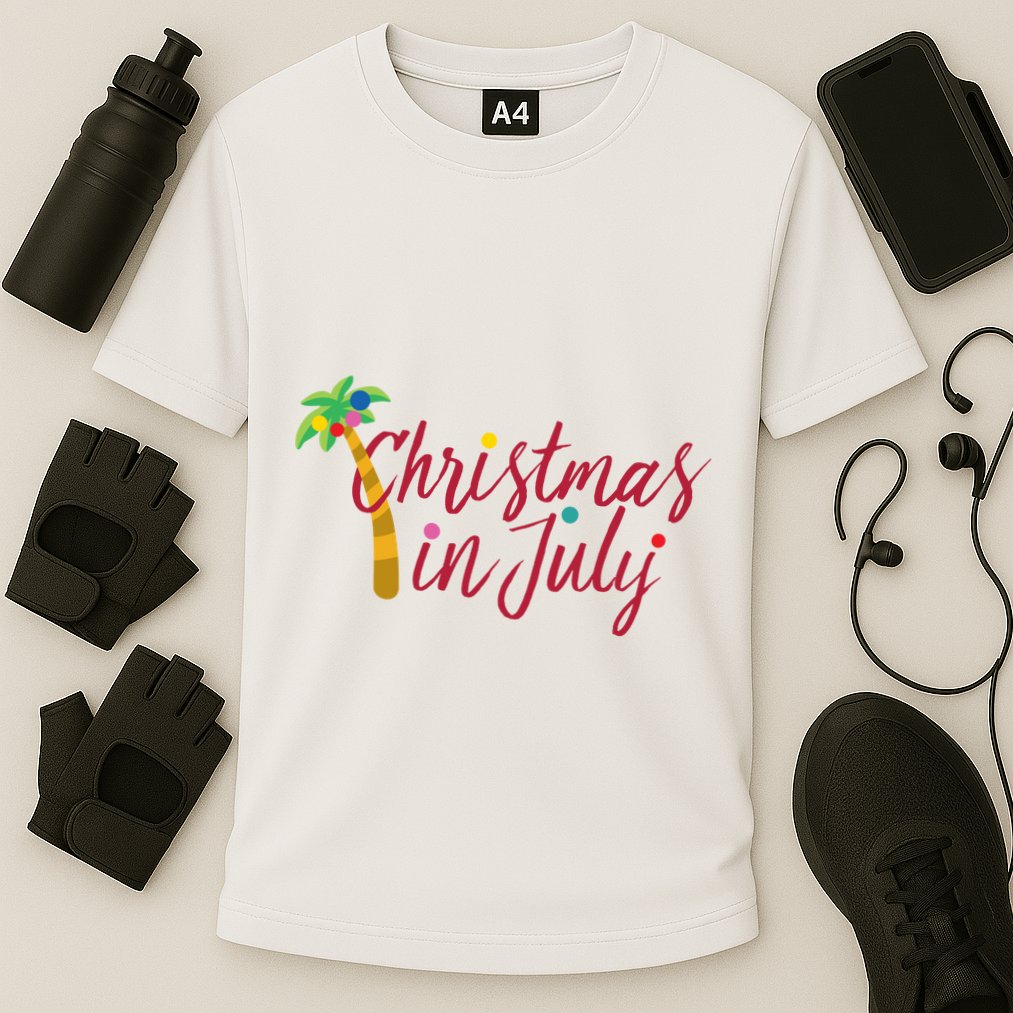 Christmas In July Palm Tree Performance Shirt