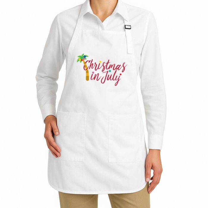 Christmas In July Palm Tree Apron