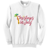 Christmas In July Palm Tree Sweatshirt