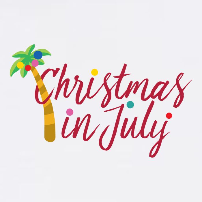 Christmas In July Palm Tree Sweatshirt