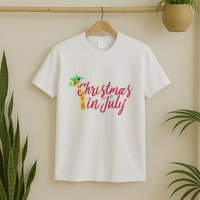 Christmas In July Palm Tree T-Shirt