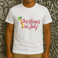 Christmas In July Palm Tree T-Shirt