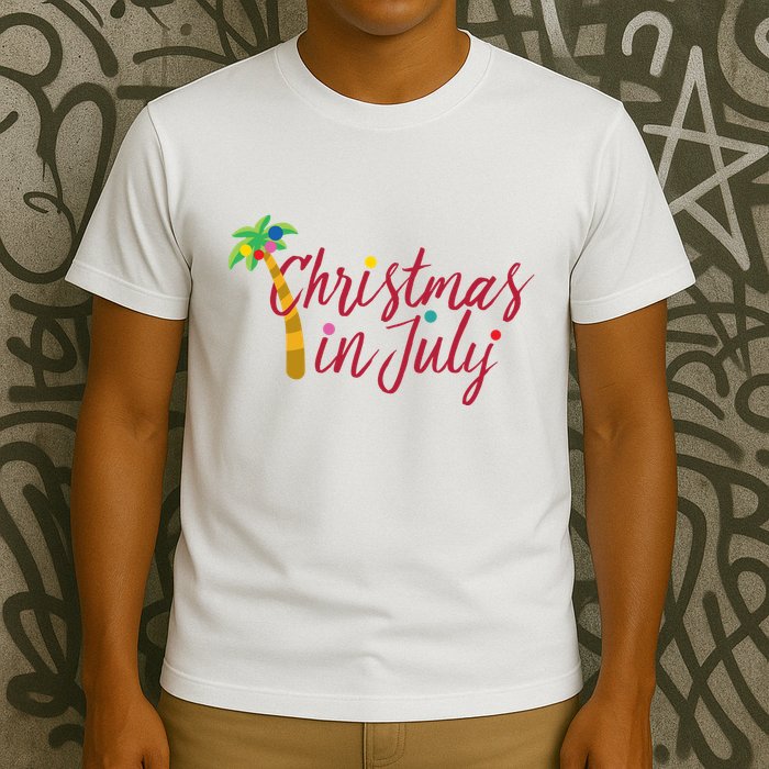 Christmas In July Palm Tree T-Shirt