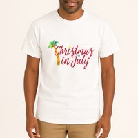 Christmas In July Palm Tree Tall T-Shirt