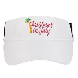 Christmas In July Palm Tree Adult Drive Performance Visor