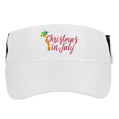 Christmas In July Palm Tree Adult Drive Performance Visor