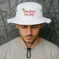 Christmas In July Palm Tree Bucket Hat