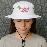 Christmas In July Palm Tree Bucket Hat