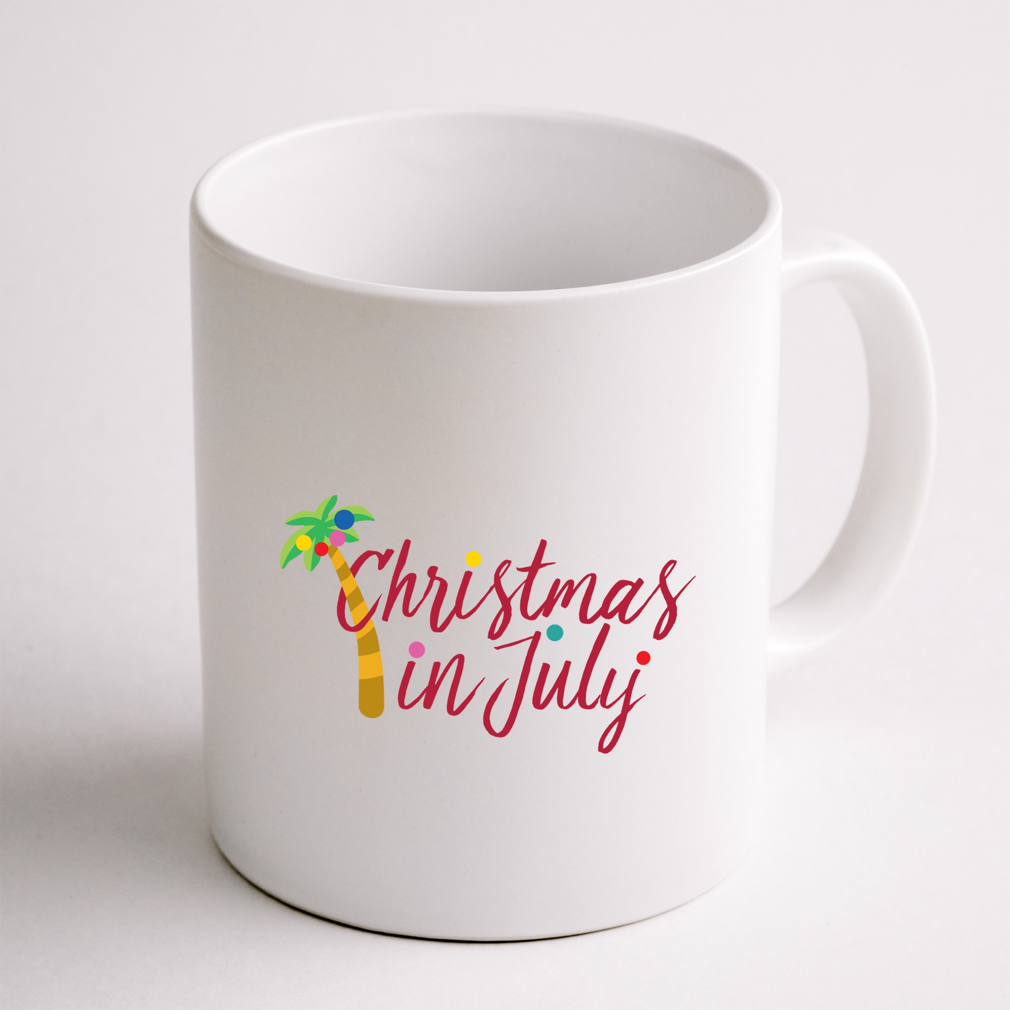 Christmas In July Palm Tree Mug