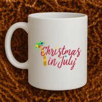 Christmas In July Palm Tree Mug