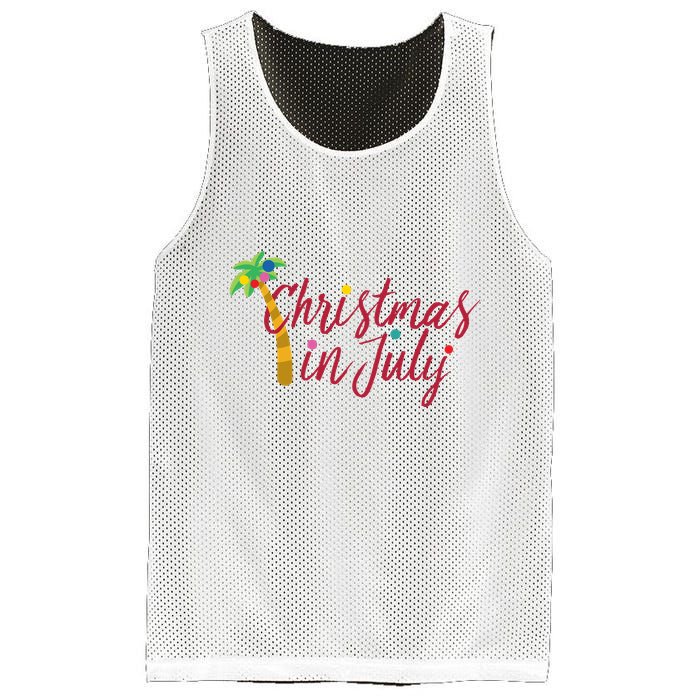 Christmas In July Palm Tree Mesh Reversible Basketball Jersey Tank