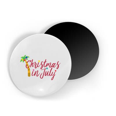 Christmas In July Palm Tree Magnet