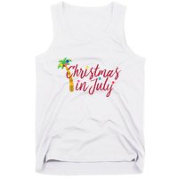 Christmas In July Palm Tree Tank Top