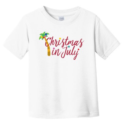 Christmas In July Palm Tree Toddler T-Shirt