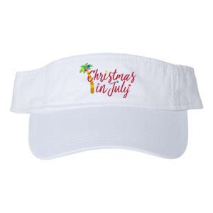 Christmas In July Palm Tree Valucap Bio-Washed Visor