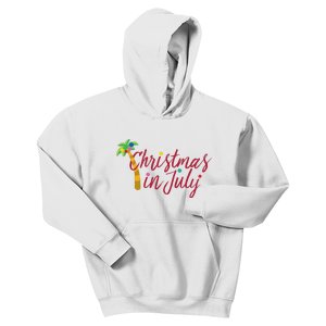 Christmas In July Palm Tree Kids Hoodie