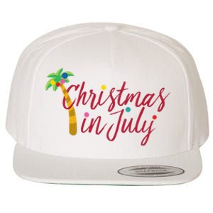 Christmas In July Palm Tree Wool Snapback Cap