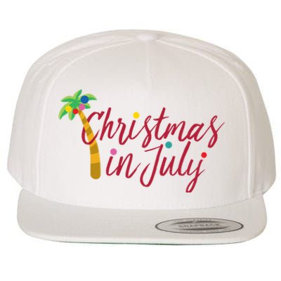 Christmas In July Palm Tree Wool Snapback Cap