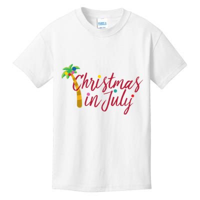 Christmas In July Palm Tree Kids T-Shirt